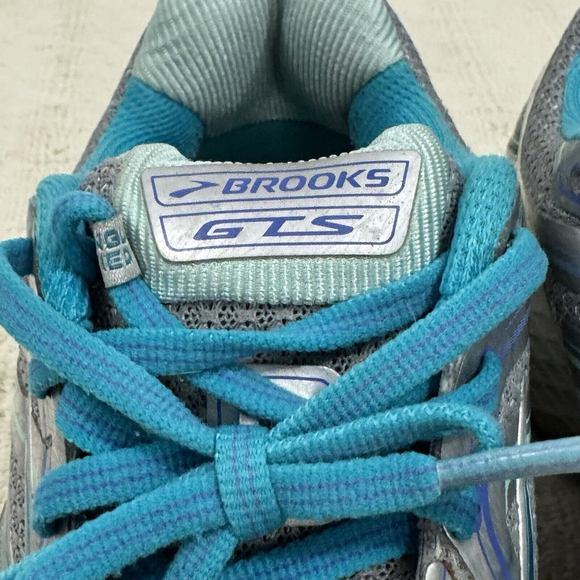 Brooks Adrenaline GTS 16 Running Shoes Womens Size 10 Silver Teal 1202031B170 - Picture 5 of 16